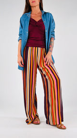 Pantalone righe colorate H.