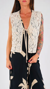 Gilet macramè fiocchetto H.