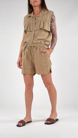 Short lino cotone Athena