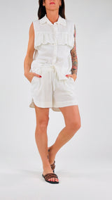 Short lino cotone Athena