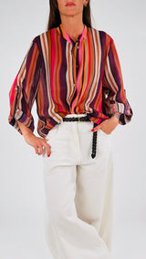 Camicia righe colorate H.
