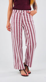 Pantalone drill rigato T.