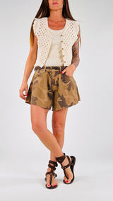 Short farfalla camu H.