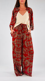 Pantalone palazzo fantasia india H.