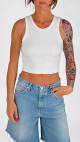 Canotta crop costina H.