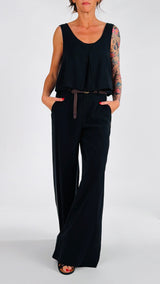 Pantalone palazzo cupro soft H.