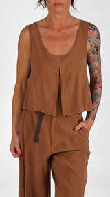 Top crop cupro soft H.