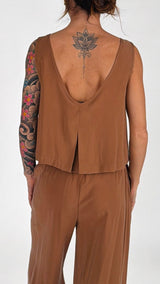 Top crop cupro soft H.