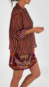 Camicia organza riga stretta H.