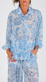 Camicia fiori sfumati H.