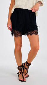 Short pizzo lino viscosa H.