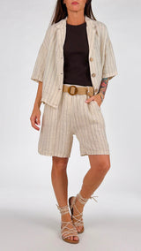 Completo lino gessato Jonny