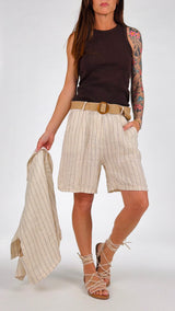 Completo lino gessato Jonny