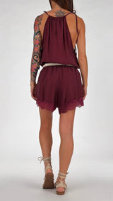 Tutina americana short pizzo H.