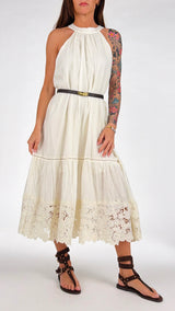 Abito americana tela+crochet H.