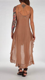 Top organza rouches coda H.