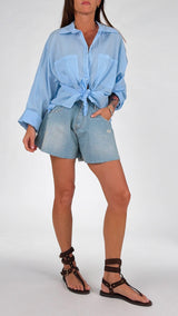 Camicia mussola tasche H.