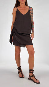 Top lingerie lino stuoia H.