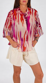 Camicia palme sfumate H.