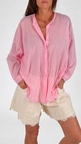 Camicia over mussola T.