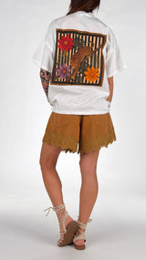 T-shirt over leopardo Vic.