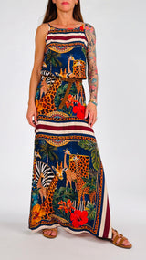 Abito sottoveste giraffe Vic.