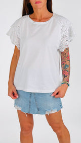 T-shirt doppia calla san gallo Twin