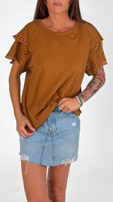 T-shirt doppia calla san gallo Twin