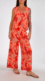 Pantalone pappagallo corallo H.