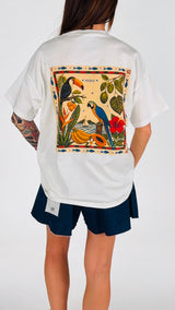 T-shirt over tucano e pappagallo Vic.