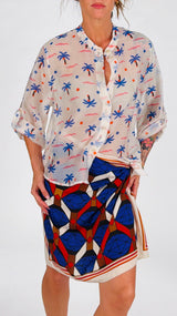 Camicia organza palme bu H.