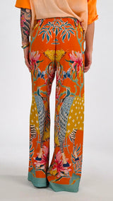 Pantalone palazzo zebra e farfalle H.