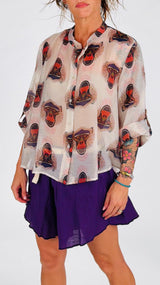 Camicia organza scimmia H.