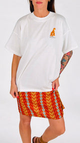 T-shirt over giaguaro arancione Vic.