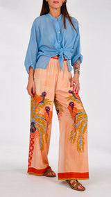 Pantalone maltinto palme H.