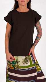 T-shirt giro imbottito Vic.