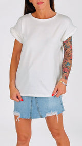 T-shirt giro imbottito Vic.