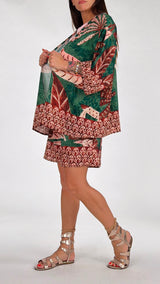 Kimono fantasia foglie H.