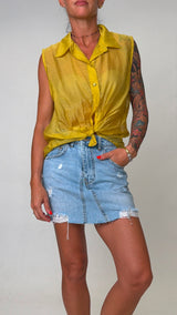 Camicia smanicata organza H.