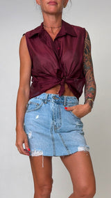 Camicia smanicata organza H.
