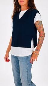 Gilet scollo v K.