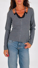 Pull pizzo e bottoni K.