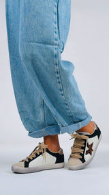 Sneaker laccio organza