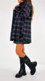 Camicia over check Kiki