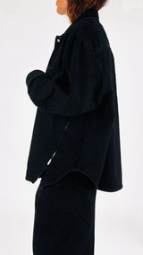 Camicia jacket nero Ophelia