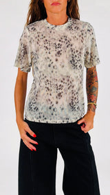 T-shirt tulle leo strass You