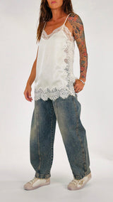 Top lingerie damascato pizzo You