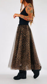 Gonna ruota tulle leo T.