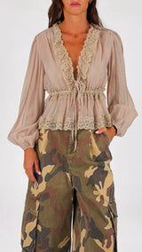 Camicia organza+pizzo You