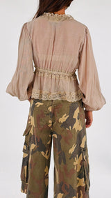Camicia organza+pizzo You